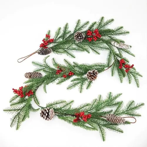 Christmas Red Berry Garland Decoration