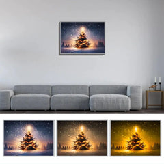 Christmas Tree Lights Decoration LED Rechargeable Lamp Painting