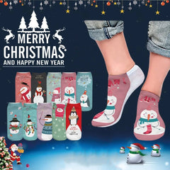 Christmas Style Socks reindeer, snowflakes, and Santa Claus For men women and kids