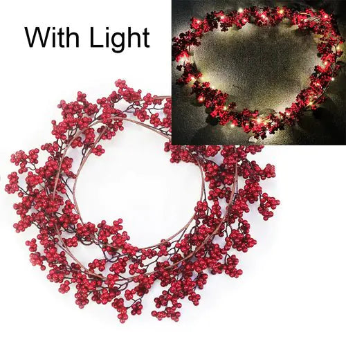 Christmas Red Berry Garland Decoration