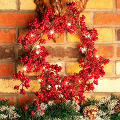 Christmas Red Berry Garland Decoration