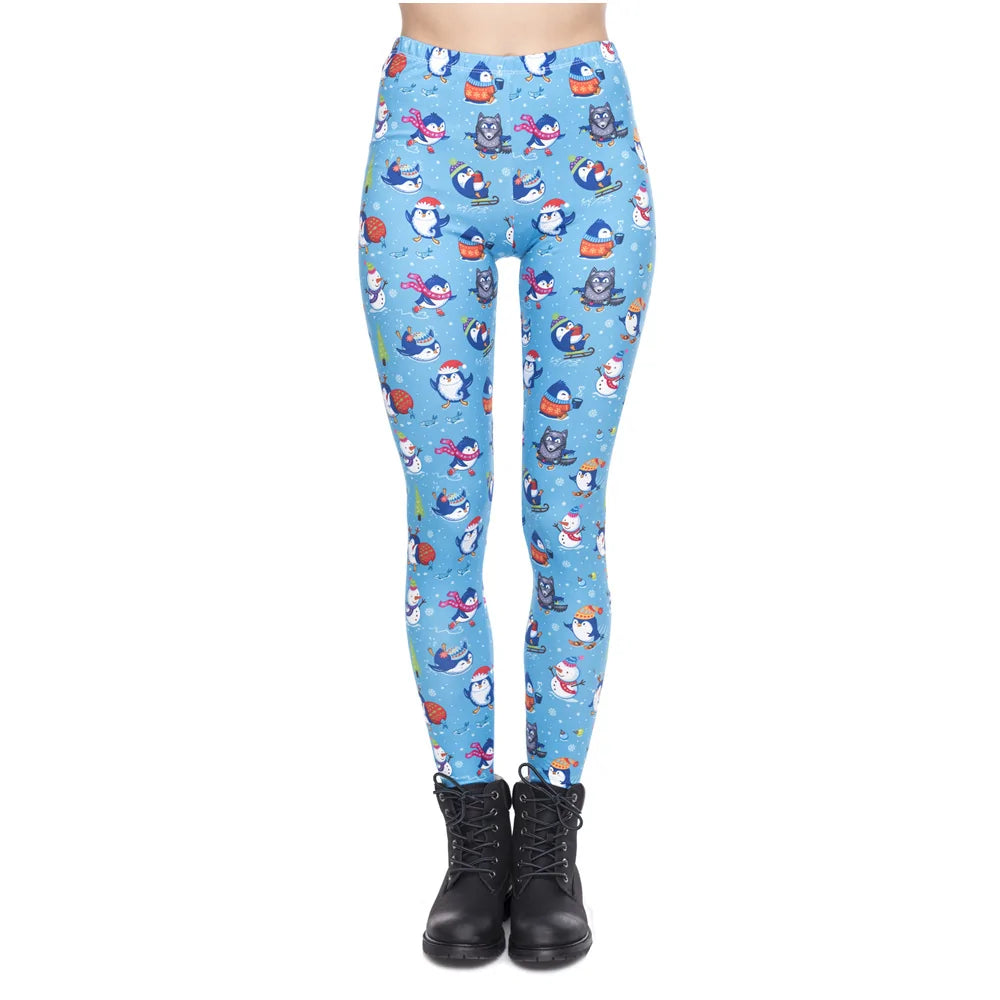 Leggings Depot High Waist Novelty Christmas Holiday Print Leggings for Women (Available in XL Size)