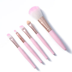 5pcs Pink Makeup Brush Beauty Tools Set