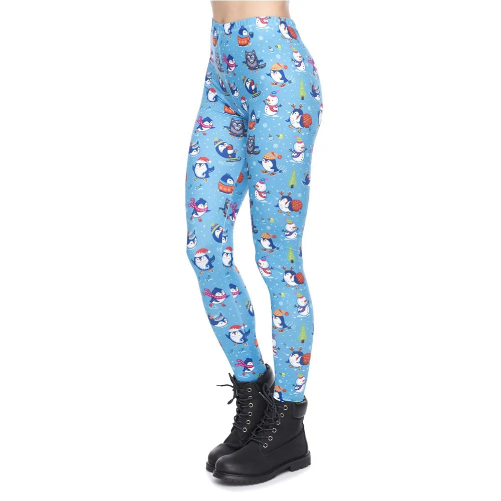 Leggings Depot High Waist Novelty Christmas Holiday Print Leggings for Women (Available in XL Size)