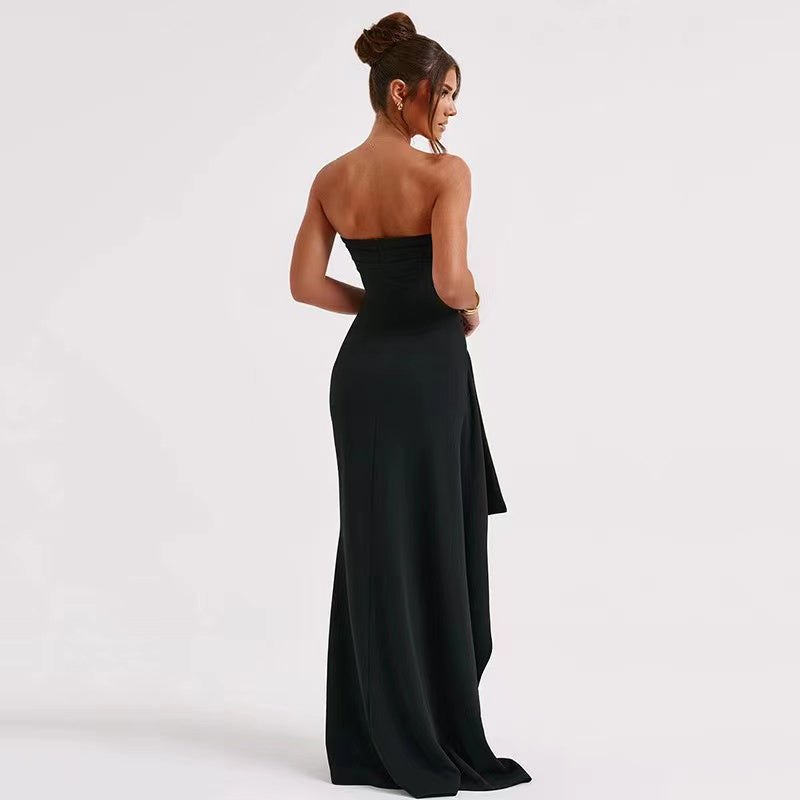 Elegant Black Backless Party Dress