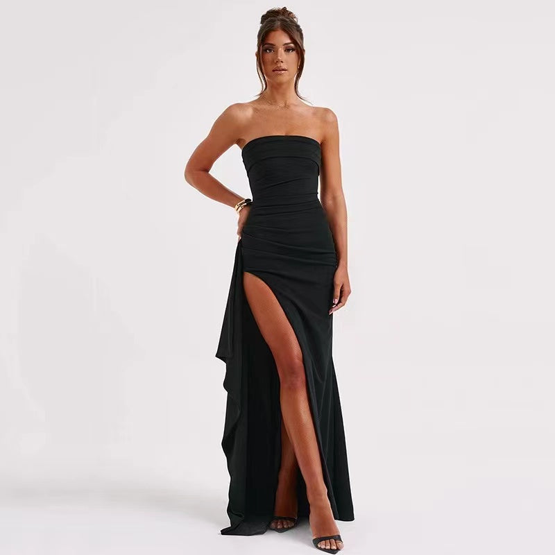 Elegant Black Backless Party Dress