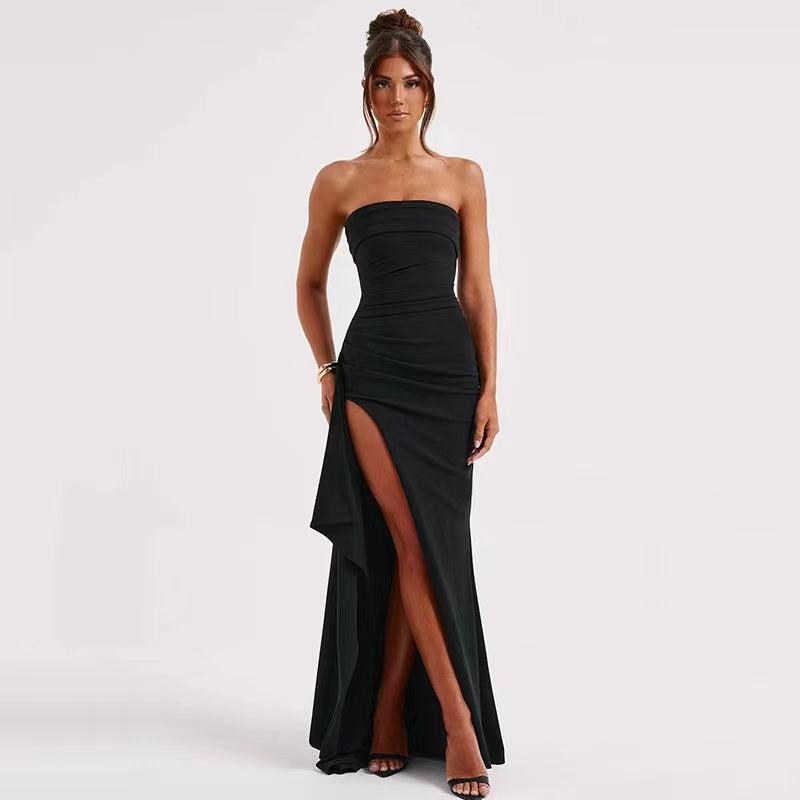 Elegant Black Backless Party Dress