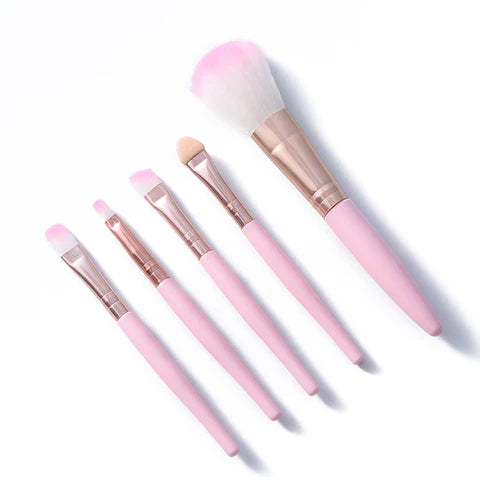 5pcs Pink Makeup Brush Beauty Tools Set